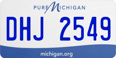 MI license plate DHJ2549