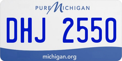 MI license plate DHJ2550