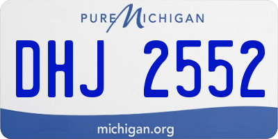 MI license plate DHJ2552