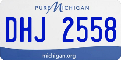 MI license plate DHJ2558