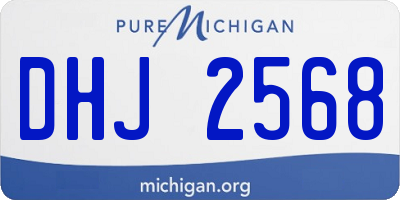 MI license plate DHJ2568