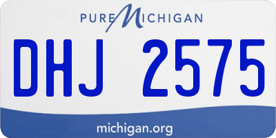 MI license plate DHJ2575