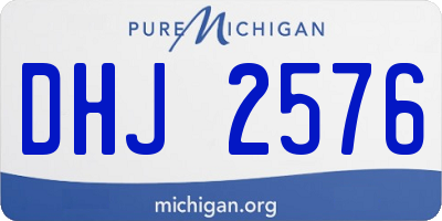 MI license plate DHJ2576