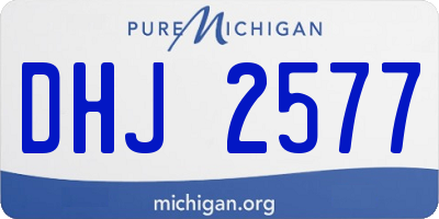 MI license plate DHJ2577