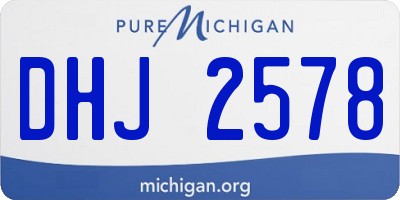 MI license plate DHJ2578