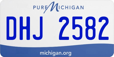 MI license plate DHJ2582