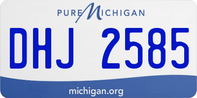 MI license plate DHJ2585