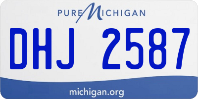 MI license plate DHJ2587