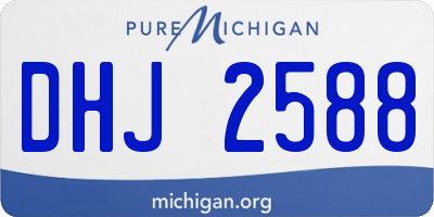 MI license plate DHJ2588