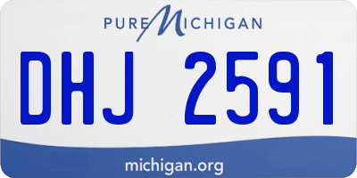 MI license plate DHJ2591