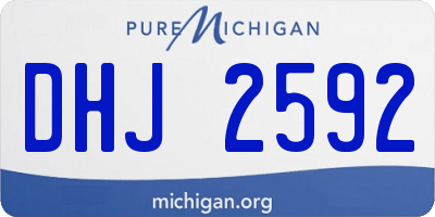 MI license plate DHJ2592
