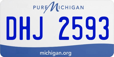 MI license plate DHJ2593