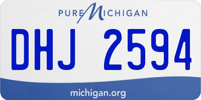 MI license plate DHJ2594