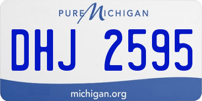 MI license plate DHJ2595