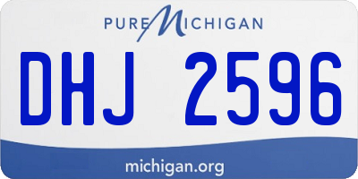 MI license plate DHJ2596