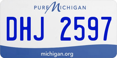 MI license plate DHJ2597