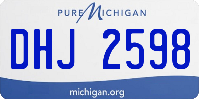 MI license plate DHJ2598