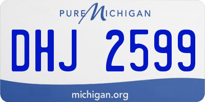 MI license plate DHJ2599