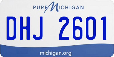 MI license plate DHJ2601