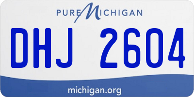 MI license plate DHJ2604