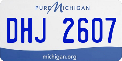 MI license plate DHJ2607