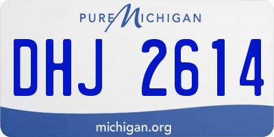 MI license plate DHJ2614