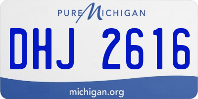 MI license plate DHJ2616
