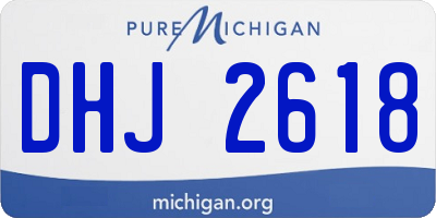 MI license plate DHJ2618