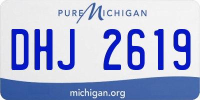 MI license plate DHJ2619
