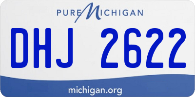 MI license plate DHJ2622