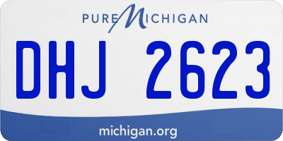 MI license plate DHJ2623