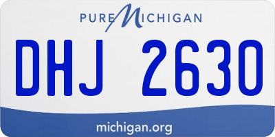 MI license plate DHJ2630