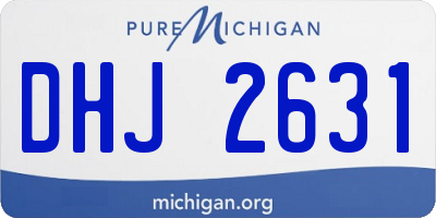 MI license plate DHJ2631