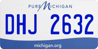 MI license plate DHJ2632
