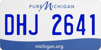 MI license plate DHJ2641
