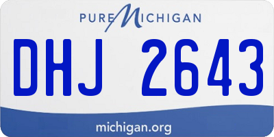 MI license plate DHJ2643