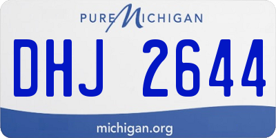 MI license plate DHJ2644