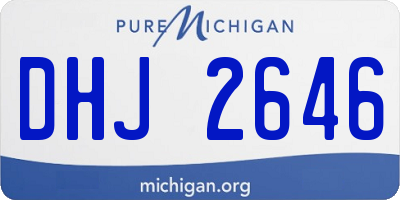 MI license plate DHJ2646