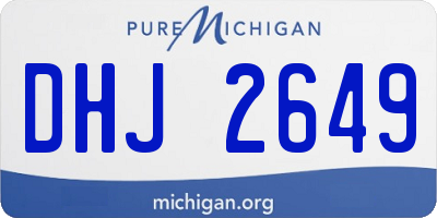 MI license plate DHJ2649