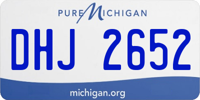 MI license plate DHJ2652