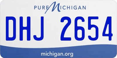 MI license plate DHJ2654