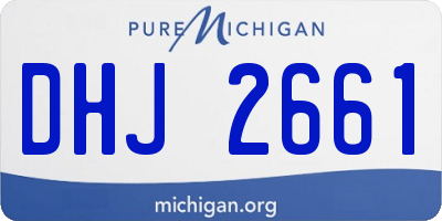 MI license plate DHJ2661