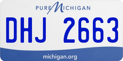 MI license plate DHJ2663