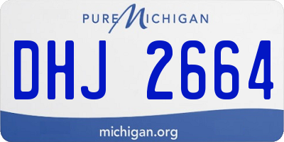 MI license plate DHJ2664