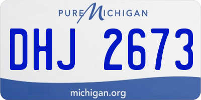 MI license plate DHJ2673