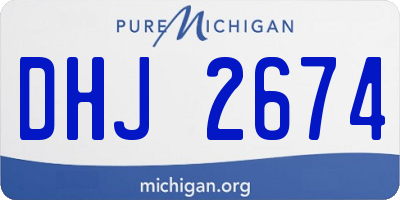 MI license plate DHJ2674