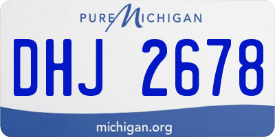 MI license plate DHJ2678