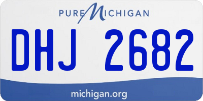 MI license plate DHJ2682