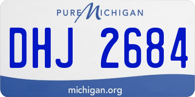 MI license plate DHJ2684