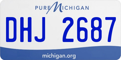 MI license plate DHJ2687